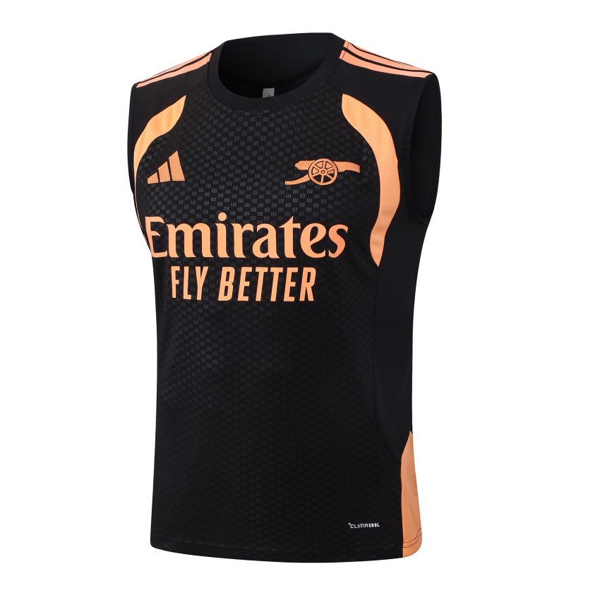 Debardeur Short Arsenal 2026 2027 Noir Orange (4)
