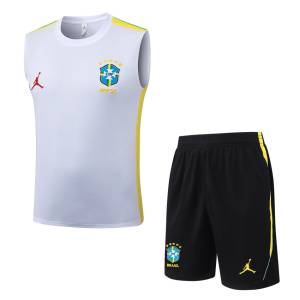 Debardeur Short Bresil 2026 2027 Blanc