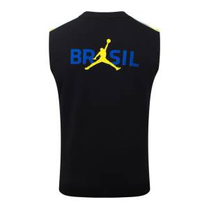 Debardeur Short Bresil 2026 2027 Noir Jaune (2)