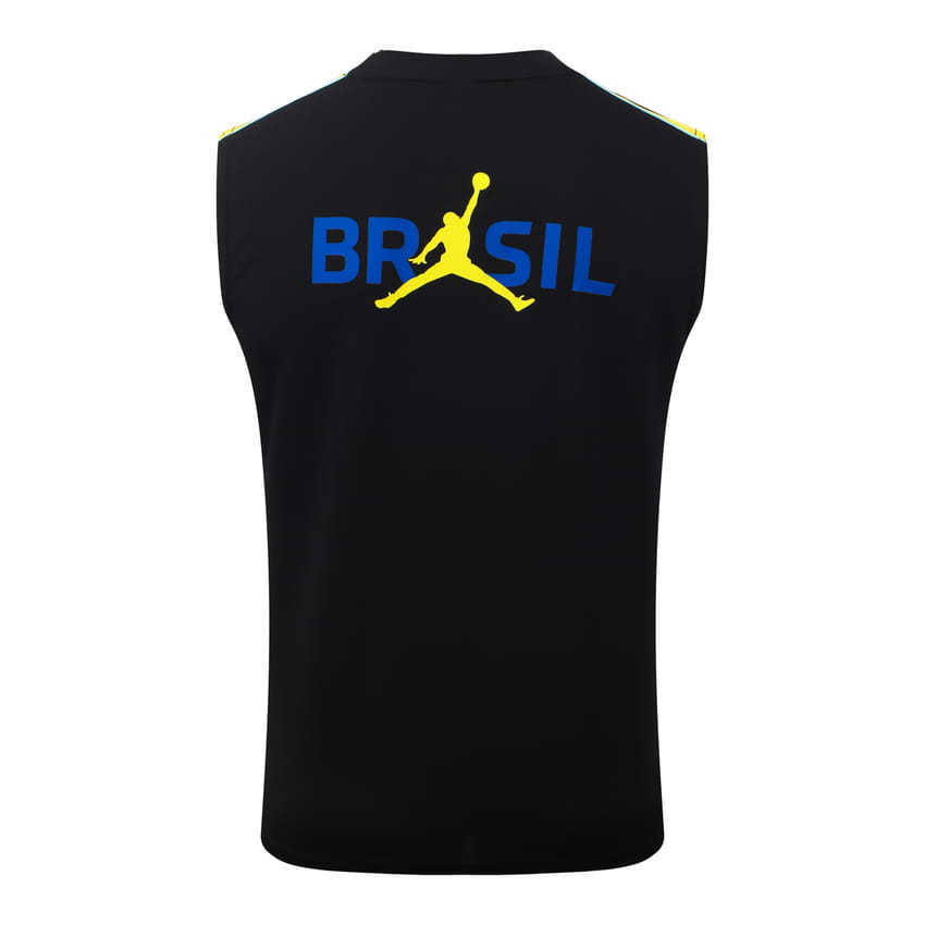 Debardeur Short Bresil 2026 2027 Noir Jaune (2)