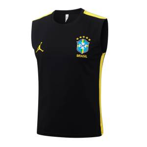 Debardeur Short Bresil 2026 2027 Noir Jaune (3)