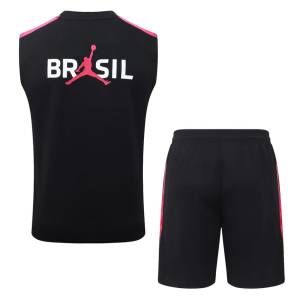 Debardeur Short Bresil 2026 2027 Noir Rouge (3)