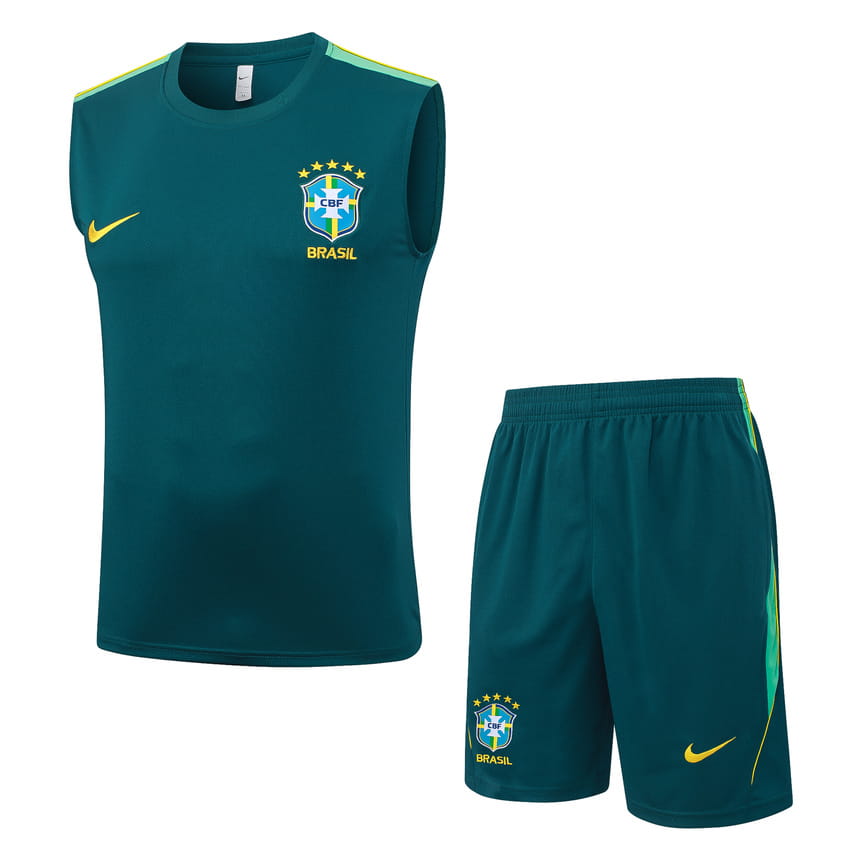 Debardeur Short Bresil 2026 2027 Vert Foncé (1)