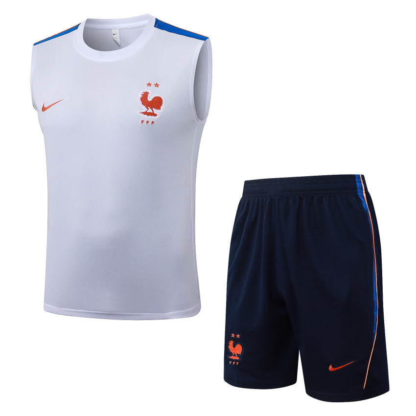 Debardeur Short Equipe de France 2026 2027 Blanc (1)