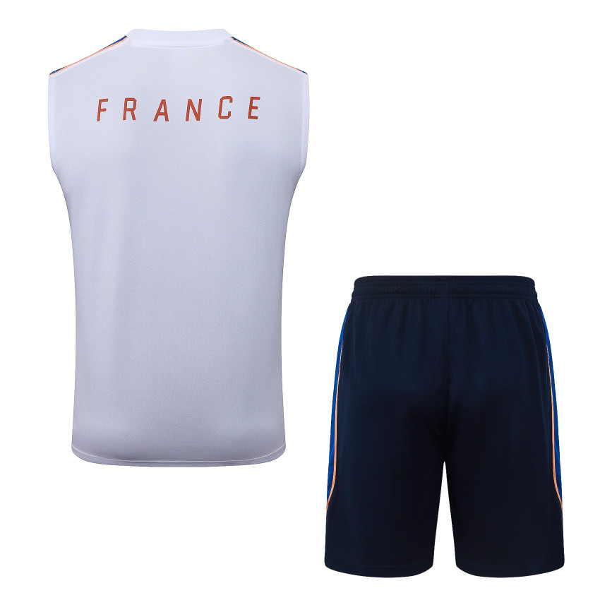 Debardeur Short Equipe de France 2026 2027 Blanc (2)