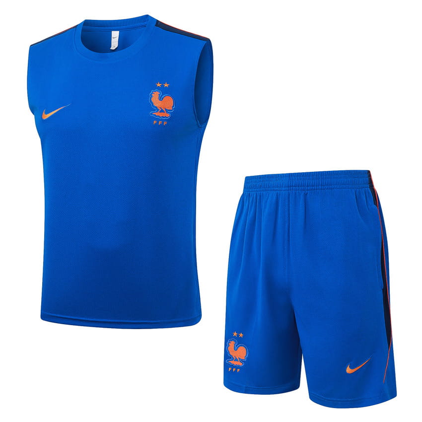 Debardeur Short Equipe de France 2026 2027 Bleu Clair (1)