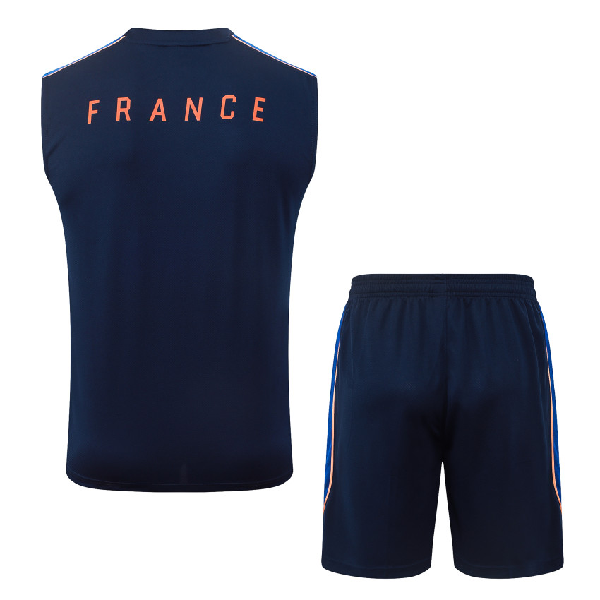 Debardeur Short Equipe de France 2026 2027 Bleu Sombre (2)