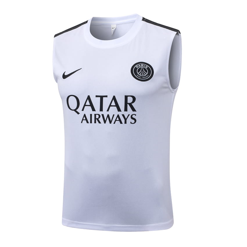 Debardeur Short PSG 2026 2027 Blanc Noir (4)