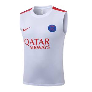 Debardeur Short PSG 2026 2027 Blanc Rouge (3)