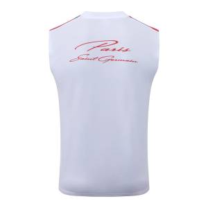 Debardeur Short PSG 2026 2027 Blanc Rouge (4)