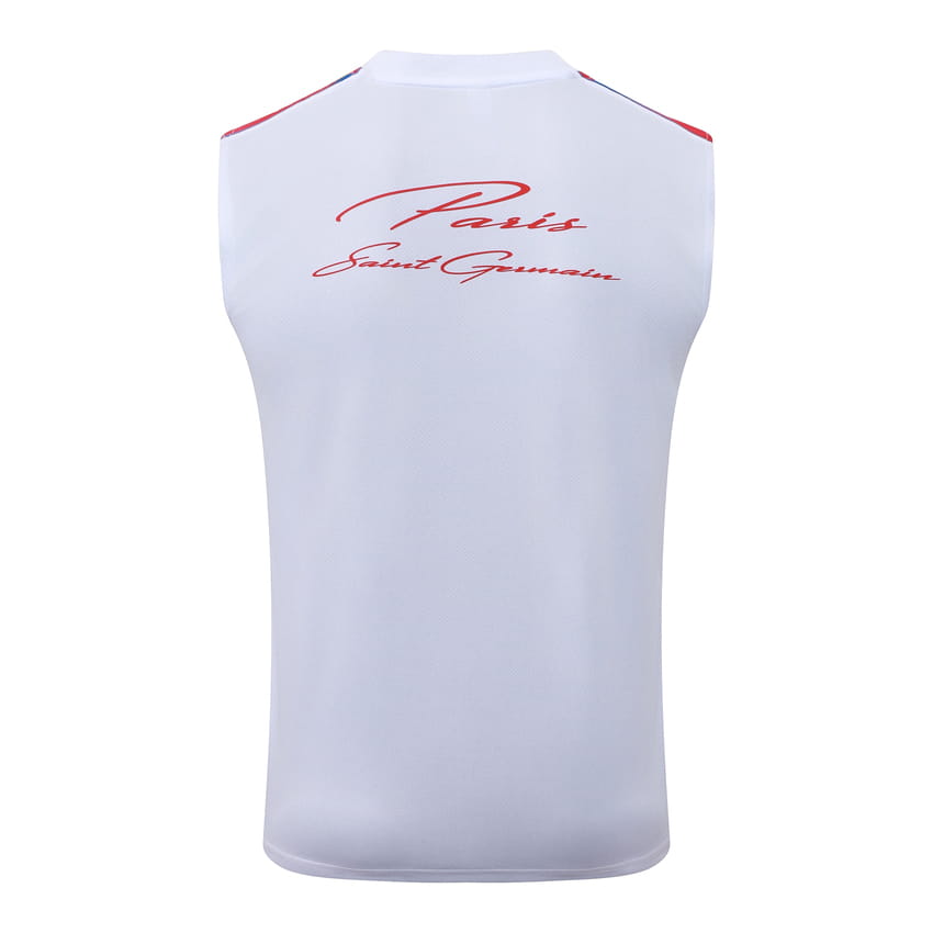 Debardeur Short PSG 2026 2027 Blanc Rouge (4)