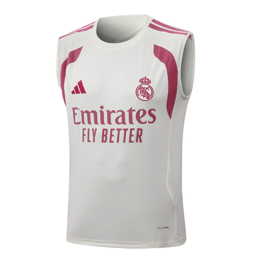 Debardeur Short Real Madrid 2026 2027 Beige Rouge (4) Debardeur Short Real Madrid 2026 2027 Beige Rouge (4)