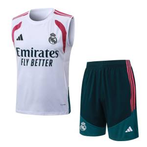 Debardeur Short Real Madrid 2026 2027 Blanc Rouge