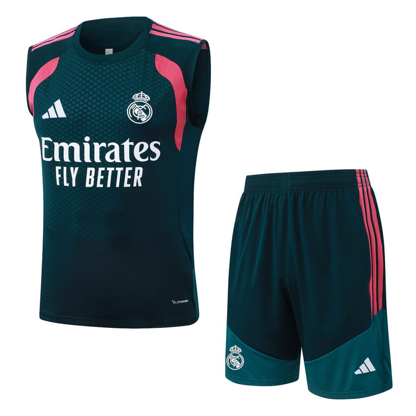 Debardeur Short Real Madrid 2026 2027 Bleu Pétrole (1)