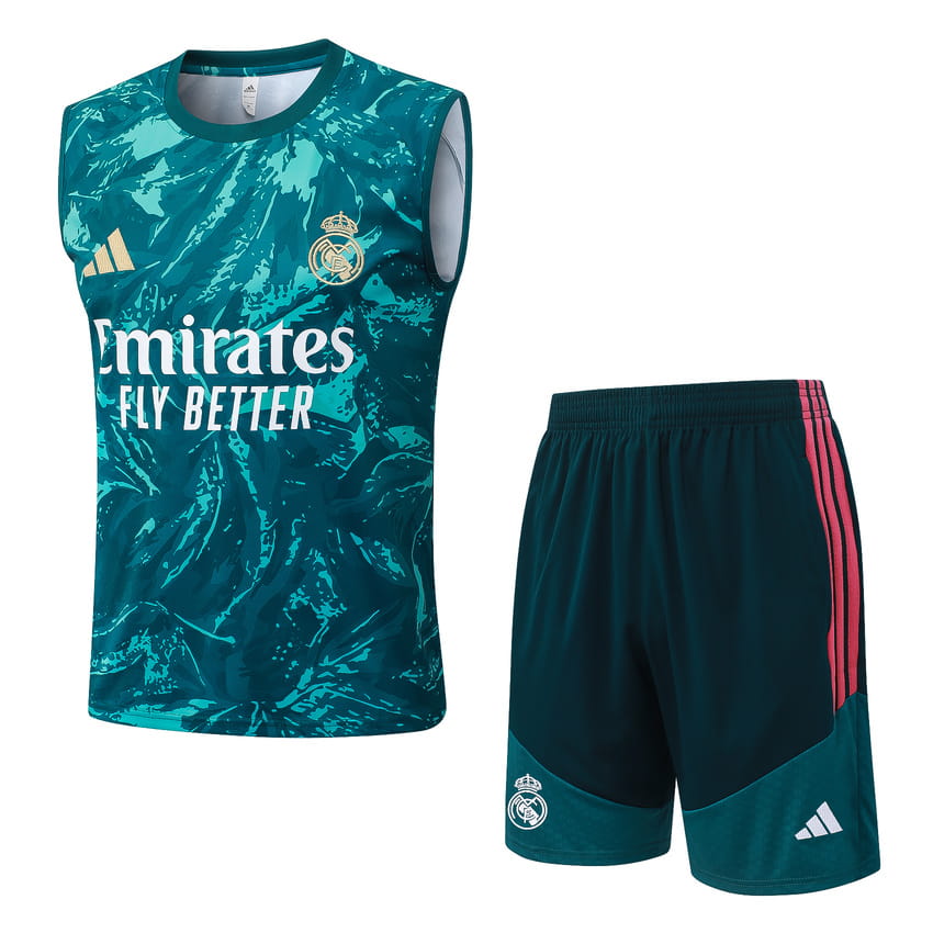 Debardeur Short Real Madrid 2026 2027 Vert Nuit (1) Debardeur Short Real Madrid 2026 2027 Vert Nuit (1)