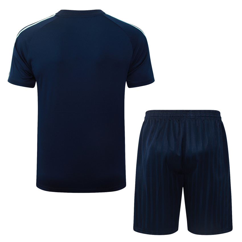 Ensemble Maillot Short Allemagne 2026 2027 Bleu Nuit (3)