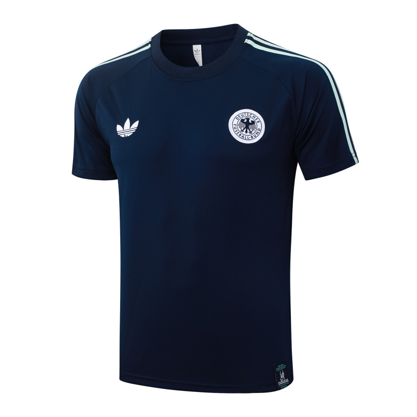 Ensemble Maillot Short Allemagne 2026 2027 Bleu Nuit (4)