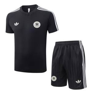 Ensemble Maillot Short Allemagne 2026 2027 Noir Blanc
