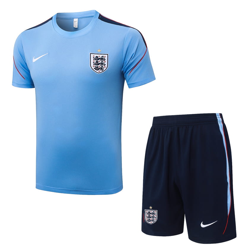 Ensemble Maillot Short Angleterre 2026 2027 Bleu Ciel (1)