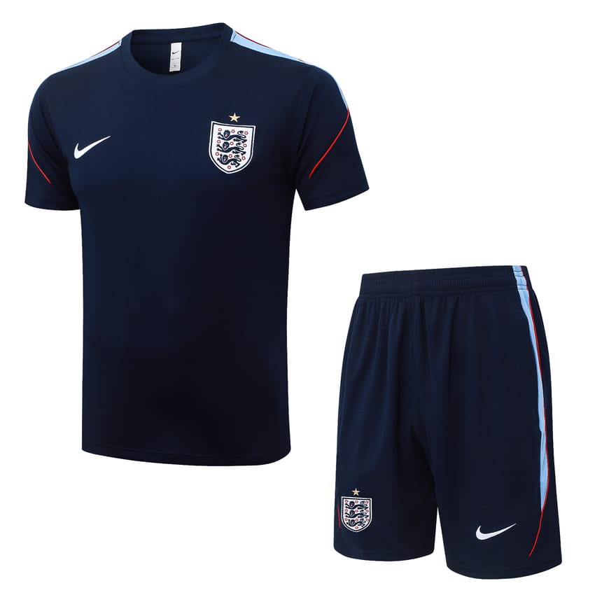 Ensemble Maillot Short Angleterre 2026 2027 Bleu Sombre (1)
