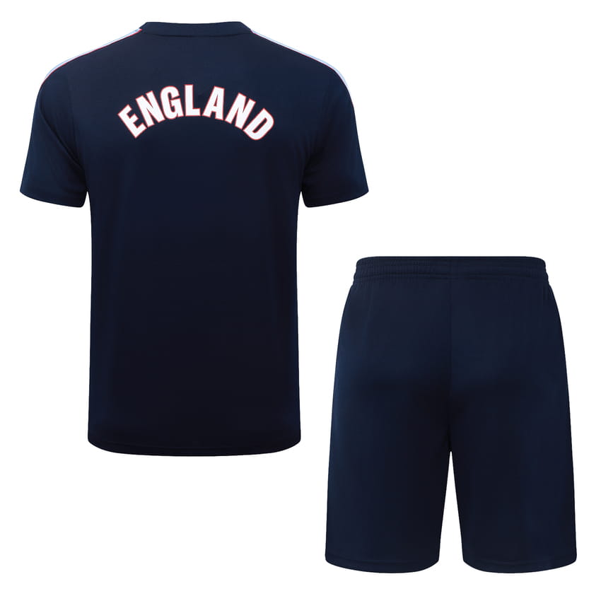 Ensemble Maillot Short Angleterre 2026 2027 Bleu Sombre (4)