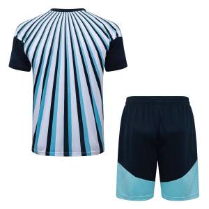 Ensemble Maillot Short Argentine 2026 2027 Bleu Ciel Rayé (2)