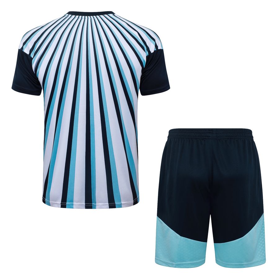Ensemble Maillot Short Argentine 2026 2027 Bleu Ciel Rayé (2)