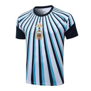 Ensemble Maillot Short Argentine 2026 2027 Bleu Ciel Rayé (4)