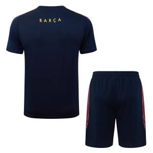 Ensemble Maillot Short Barca 2026 2027 Bleu Nuit (2)
