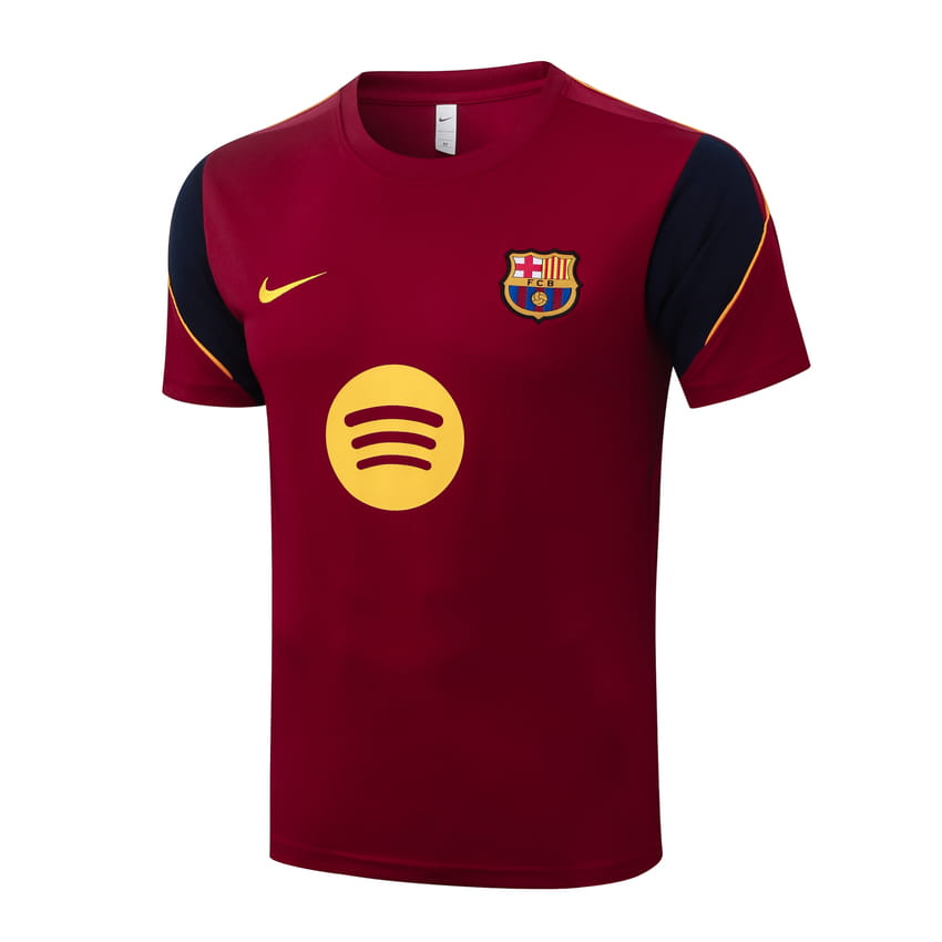 Ensemble Maillot Short Barca 2026 2027 Rouge Foncé (4)