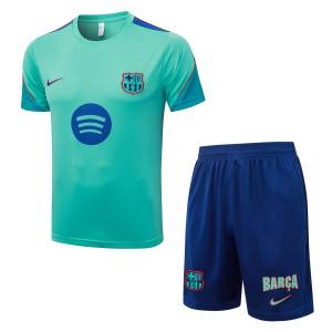 Ensemble Maillot Short Barca 2026 2027 Vert (1)