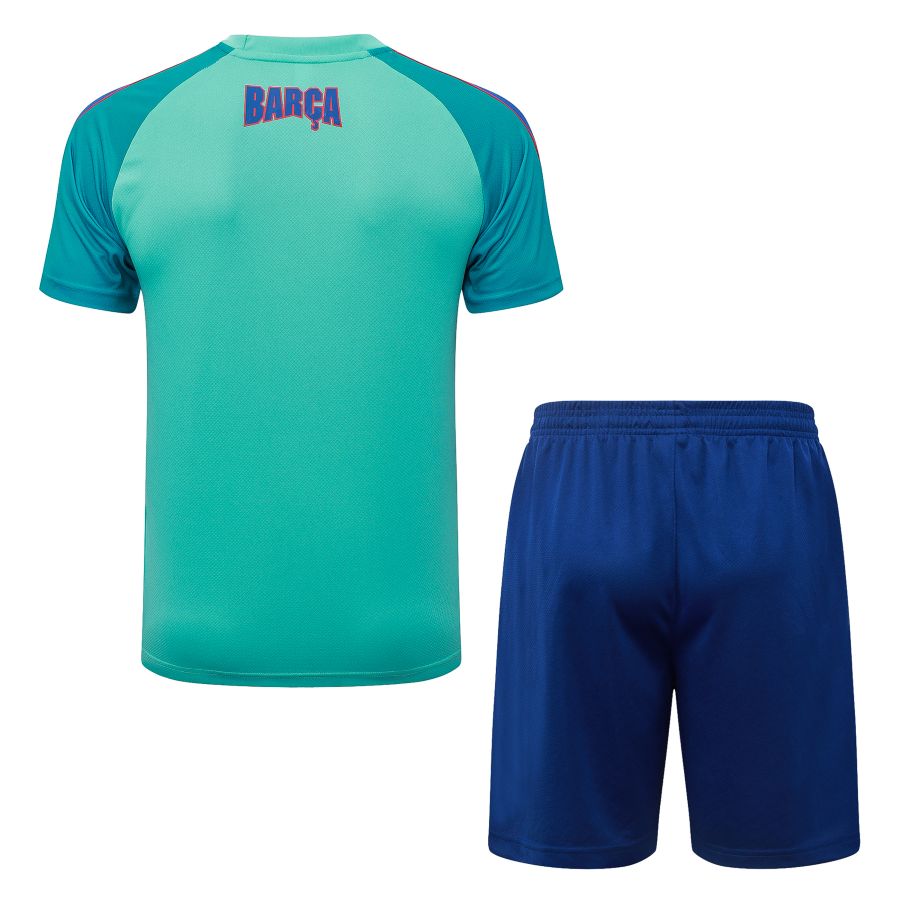 Ensemble Maillot Short Barca 2026 2027 Vert (2)