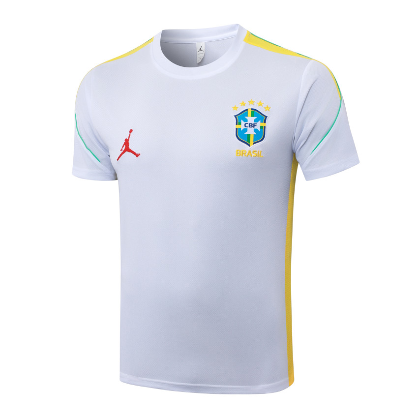 Ensemble Maillot Short Bresil 2026 2027 Blanc (4)