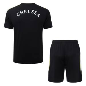 Ensemble Maillot Short Chelsea 2026 2027 Noir Nuit (2) Ensemble Maillot Short Chelsea 2026 2027 Noir Nuit (2)