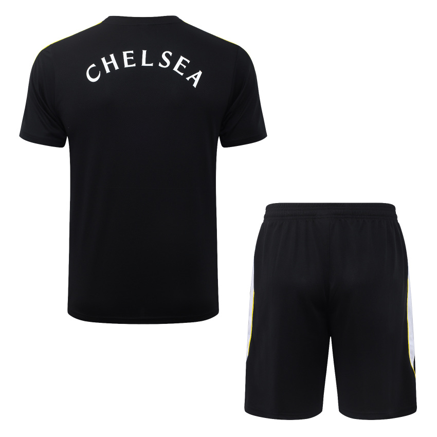 Ensemble Maillot Short Chelsea 2026 2027 Noir Nuit (2) Ensemble Maillot Short Chelsea 2026 2027 Noir Nuit (2)
