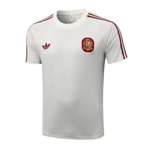 Ensemble Maillot Short Espagne 2026 2027 Blanc Rouge (3)