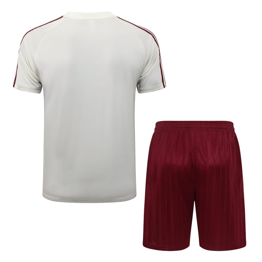 Ensemble Maillot Short Espagne 2026 2027 Blanc Rouge (4)