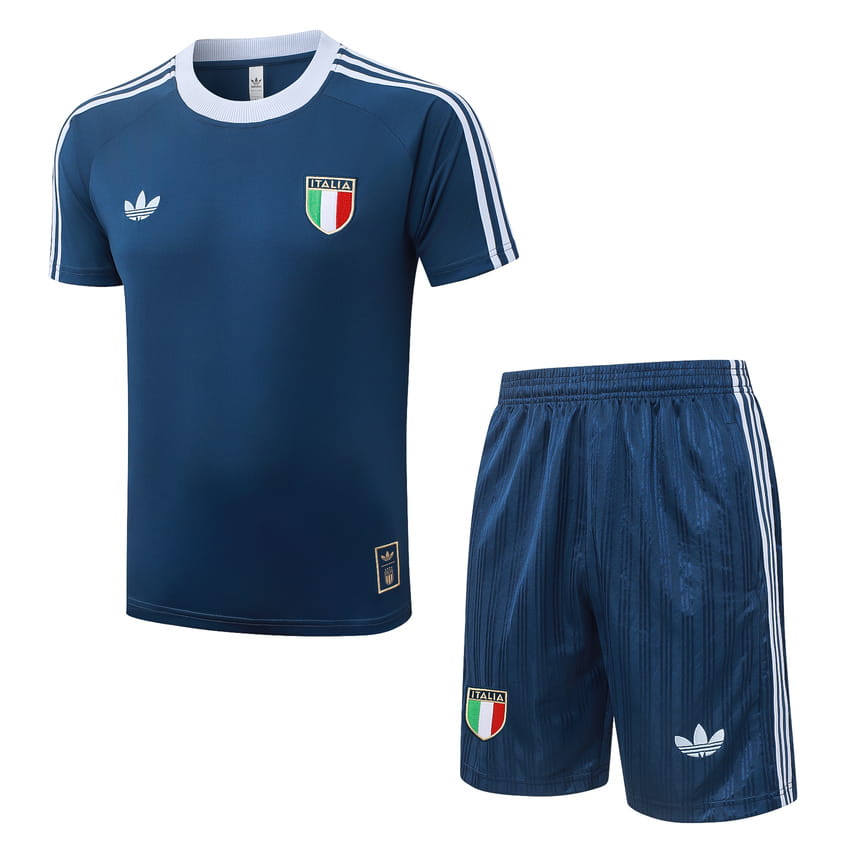 Ensemble Maillot Short Italie 2026 2027 Bleu Sombre (1) Ensemble Maillot Short Italie 2026 2027 Bleu Sombre (1)