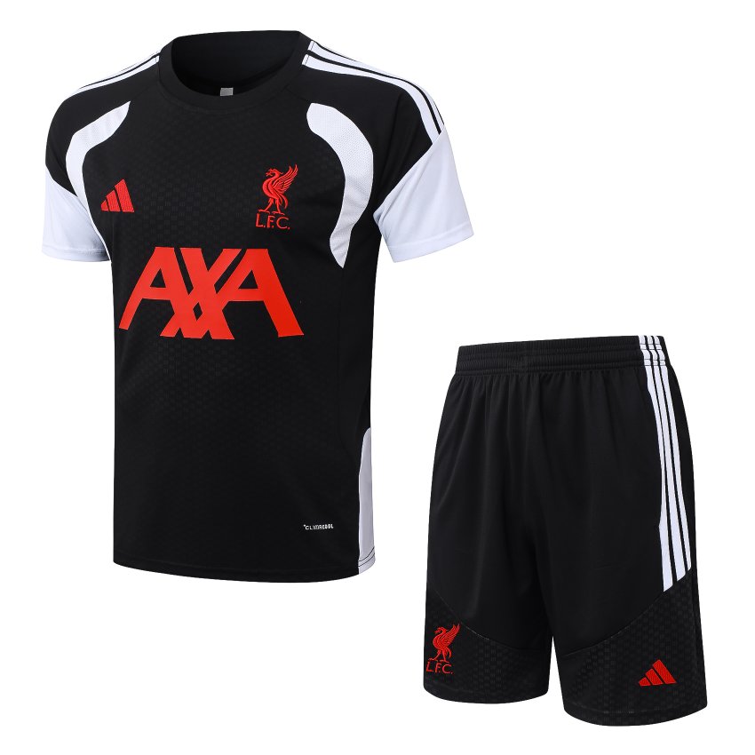 Ensemble Maillot Short Liverpool 2026 2027 Noir Blanc (1) Ensemble Maillot Short Liverpool 2026 2027 Noir Blanc (1)