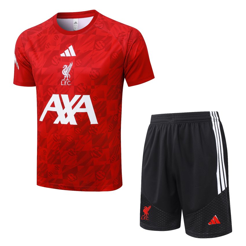 Ensemble Maillot Short Liverpool 2026 2027 Rouge Nuit (1)