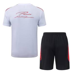 Ensemble Maillot Short PSG 2026 2027 Blanc Rouge (2) Ensemble Maillot Short PSG 2026 2027 Blanc Rouge (2)