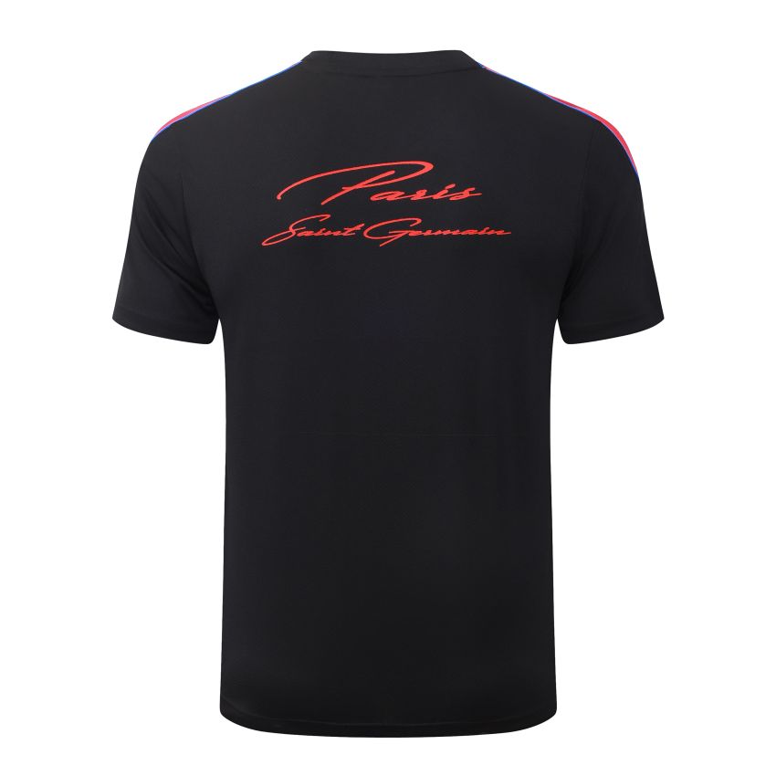 Ensemble Maillot Short PSG 2026 2027 Noir Rouge (3)
