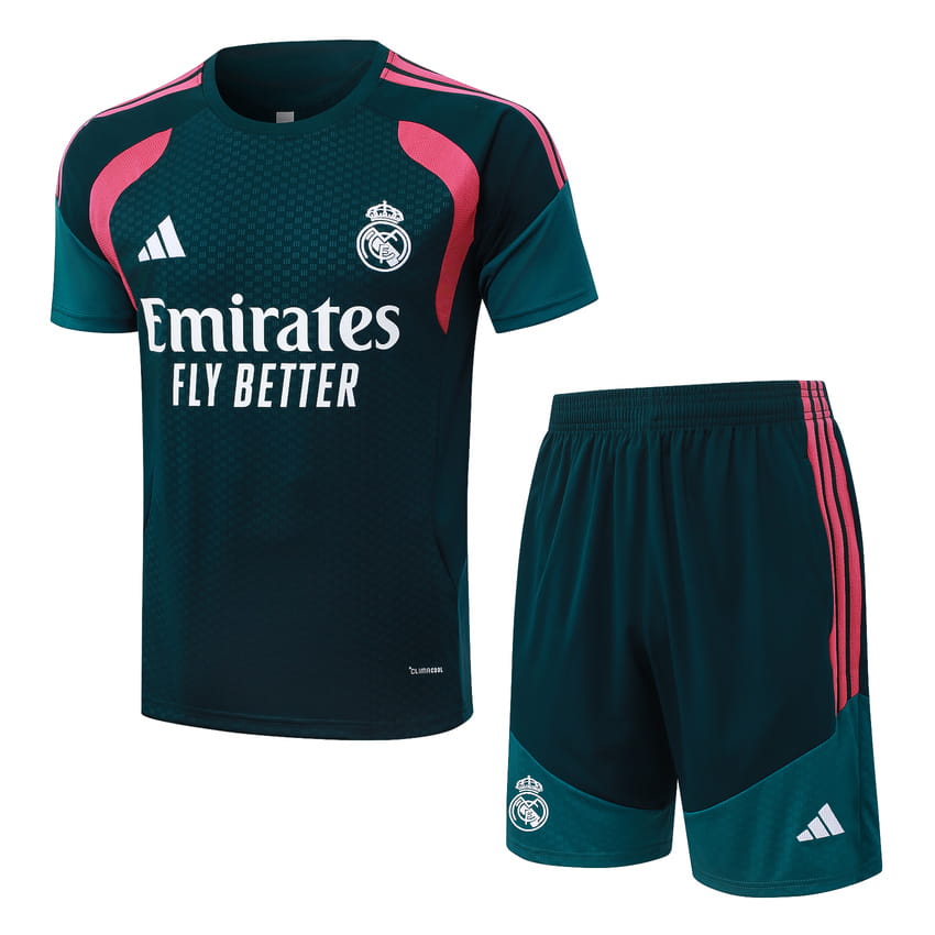 Ensemble Maillot Short Real Madrid 2026 2027 Bleu Pétrole (1) Ensemble Maillot Short Real Madrid 2026 2027 Bleu Pétrole (1)