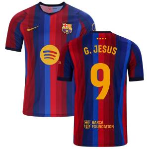 Maillot Barca Domicile 2026 2027 Jesus