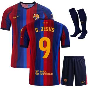 Maillot Barca Kit Enfant Domicile 2026 2027 Jesus