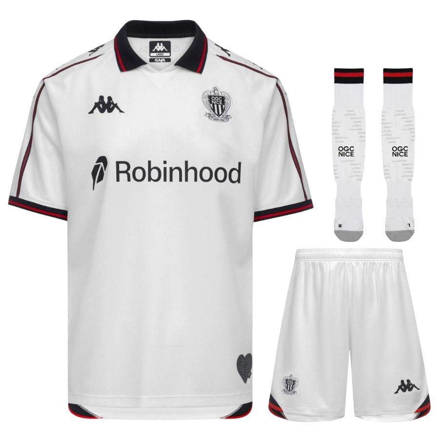 Maillot Kit Enfant OGC Nice Exterieur 2026 2027 Maillot Kit Enfant OGC Nice Exterieur 2026 2027
