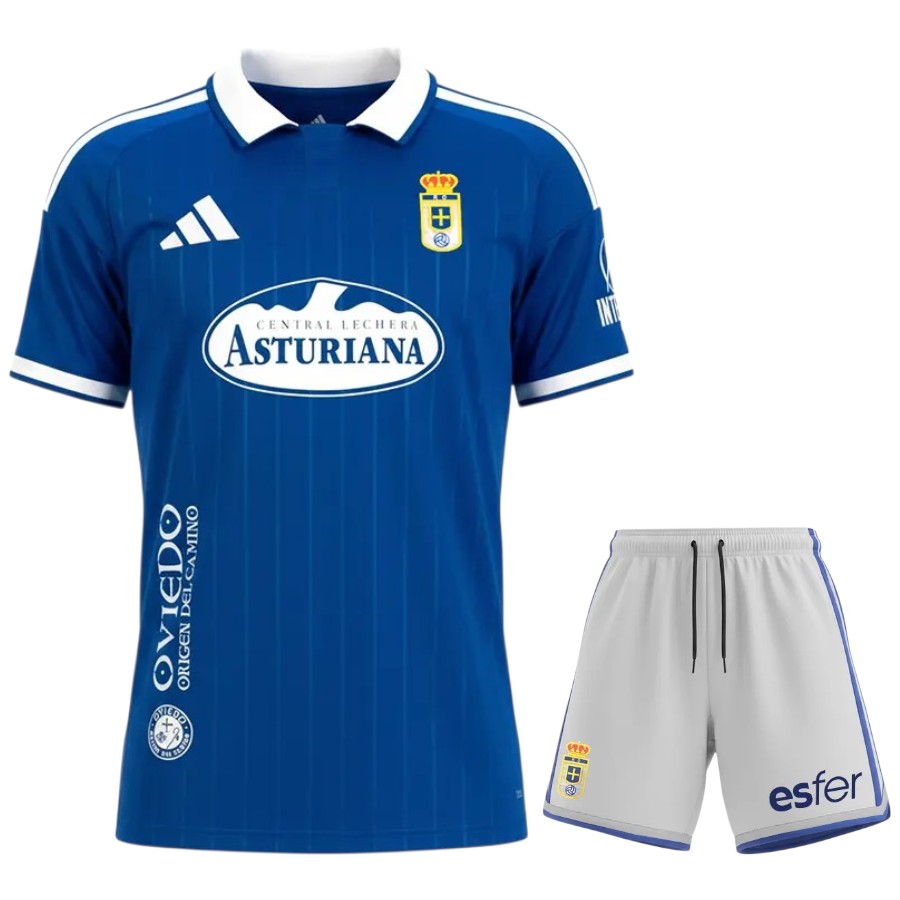Maillot Kit Enfant Real Oviedo Domicile 2026 2027 (1)