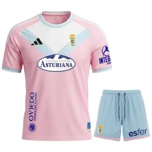 Equipación visitante del Real Oviedo 2026/2027 para niños (1)