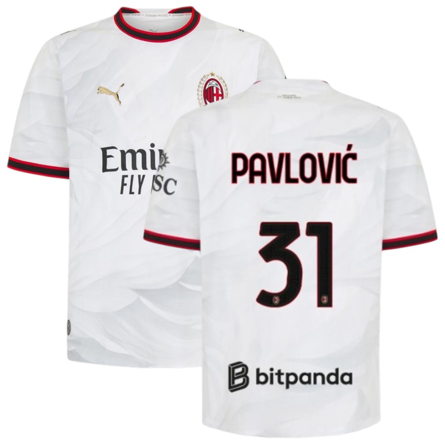 Maillot Milan AC Exterieur 2026 2027 Pavlovic (1) Maillot Milan AC Exterieur 2026 2027 Pavlovic (1)