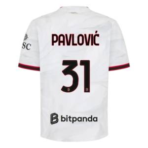 Maillot Milan AC Exterieur 2026 2027 Pavlovic (2) Maillot Milan AC Exterieur 2026 2027 Pavlovic (2)